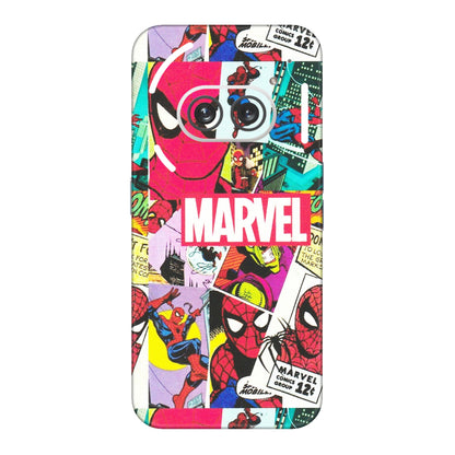 Nothing Phone Skins (All Models) - Marvel Comic Spiderman Grafitti - Matte Finish (M-72) Nothing Phone 2A