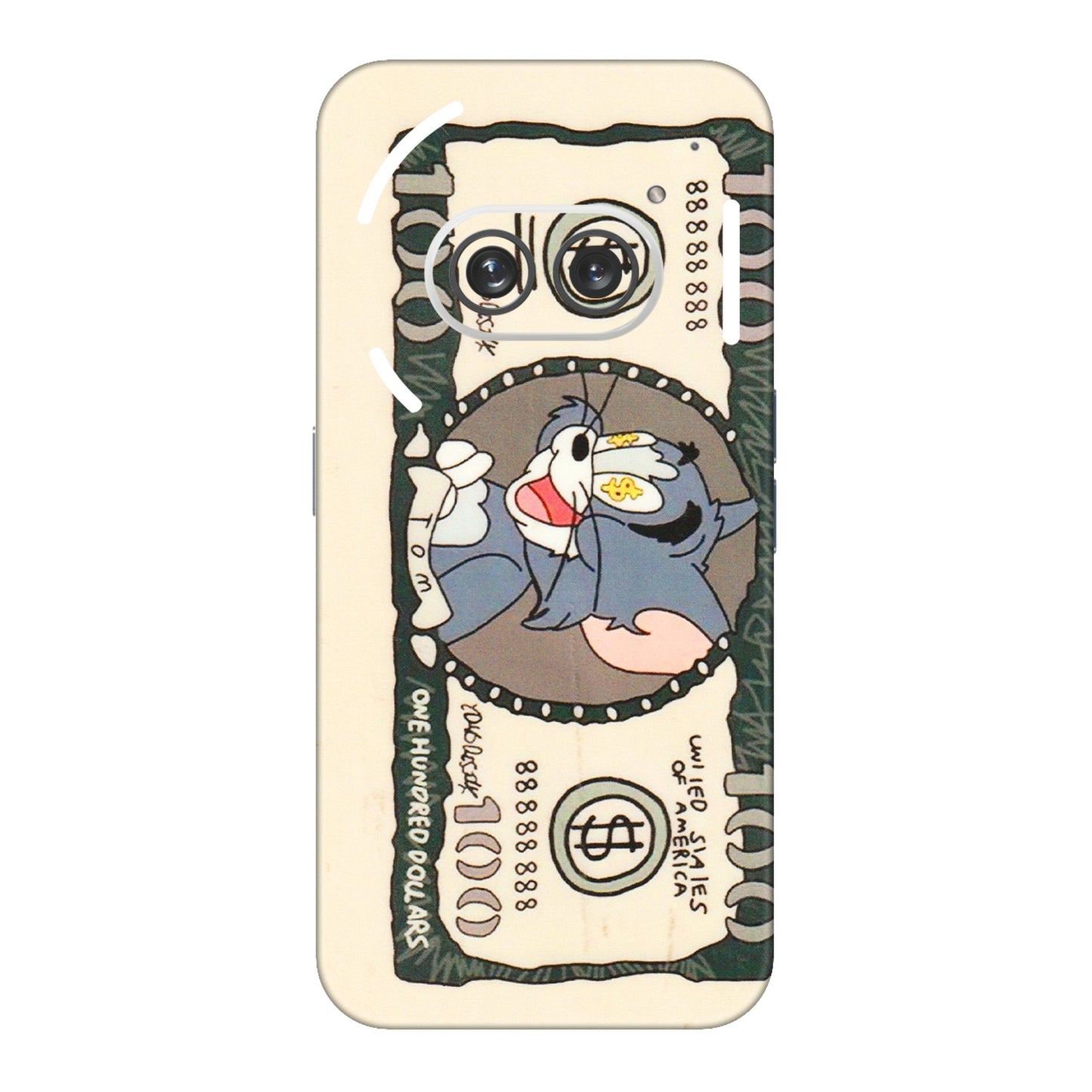 Nothing Phone Skins (All Models) - Tranzy Series One Hundred Dollar Tom - Transparent Finish (T-16) Nothing Phone 2A