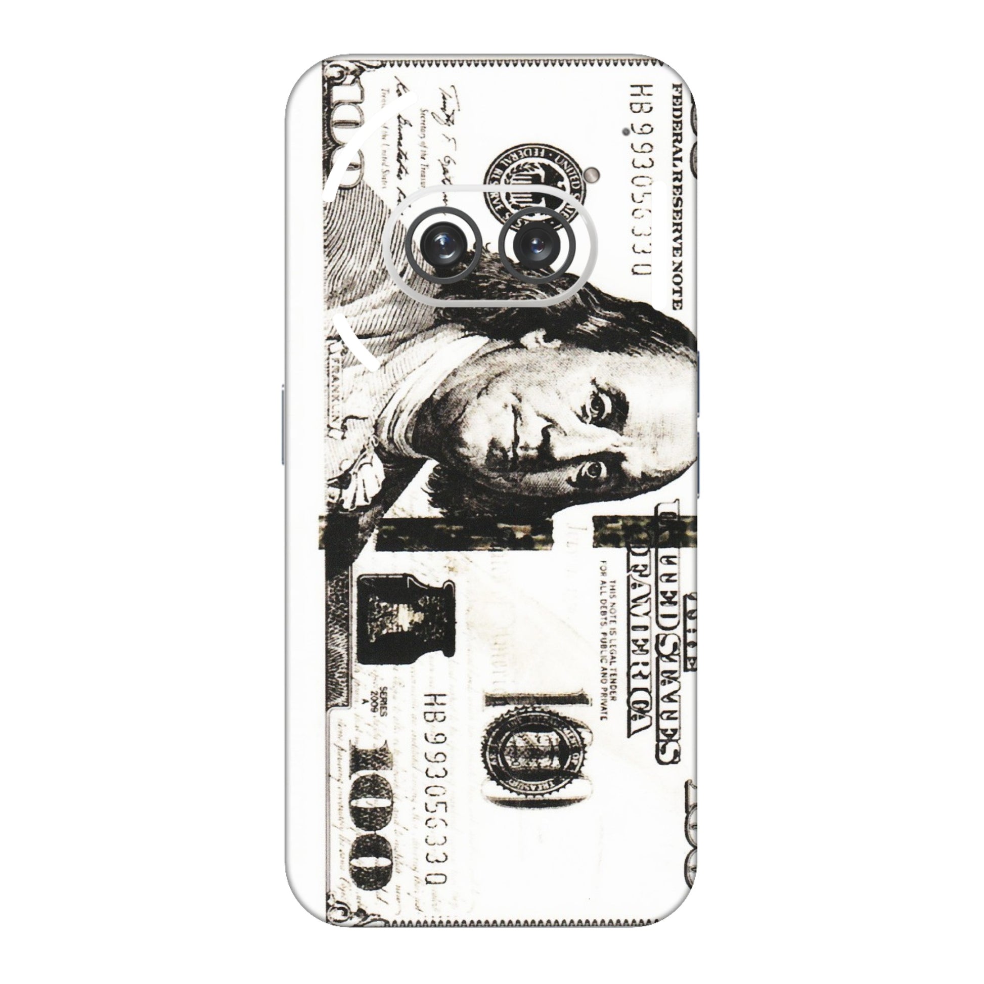 Nothing Phone Skins (All Models) - Tranzy Series 100 Dollar Currency - Transparent Finish (T-1) Nothing Phone 2A