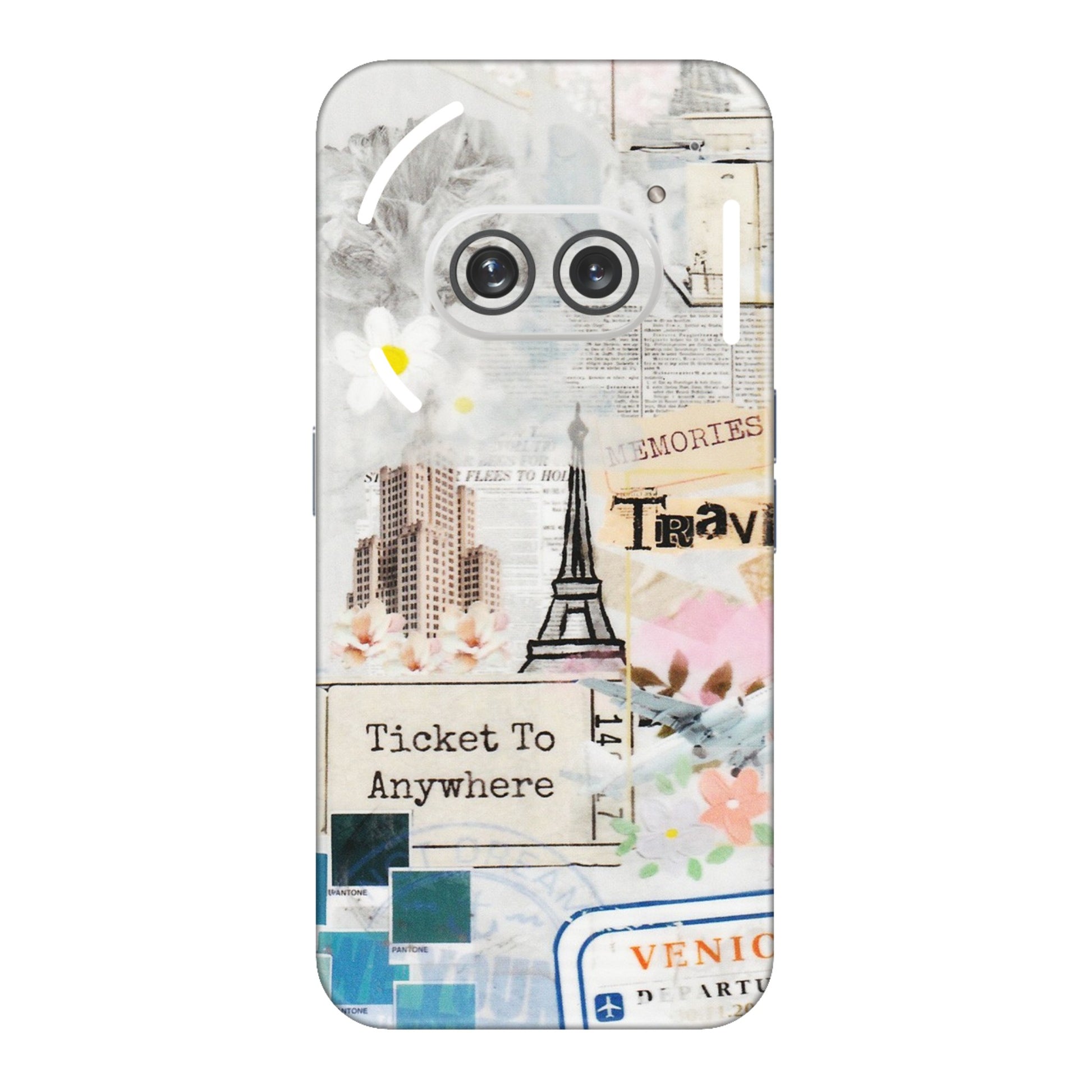 Nothing Phone Skins (All Models) - Tranzy Series Travel Memories - Transparent Finish (T-9) Nothing Phone 2A