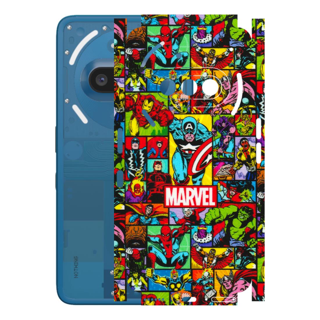 Nothing Phone Skins (All Models) - MARVELOUS Comic Characters - 3D Embossed Finish (L-129) Nothing Phone 3A
