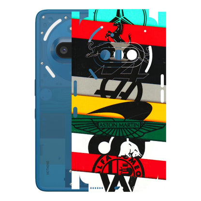 Nothing Phone Skins (All Models) - Multi Designer Brands 3D - 3D Embossed Finish (L-187) Nothing Phone 3A