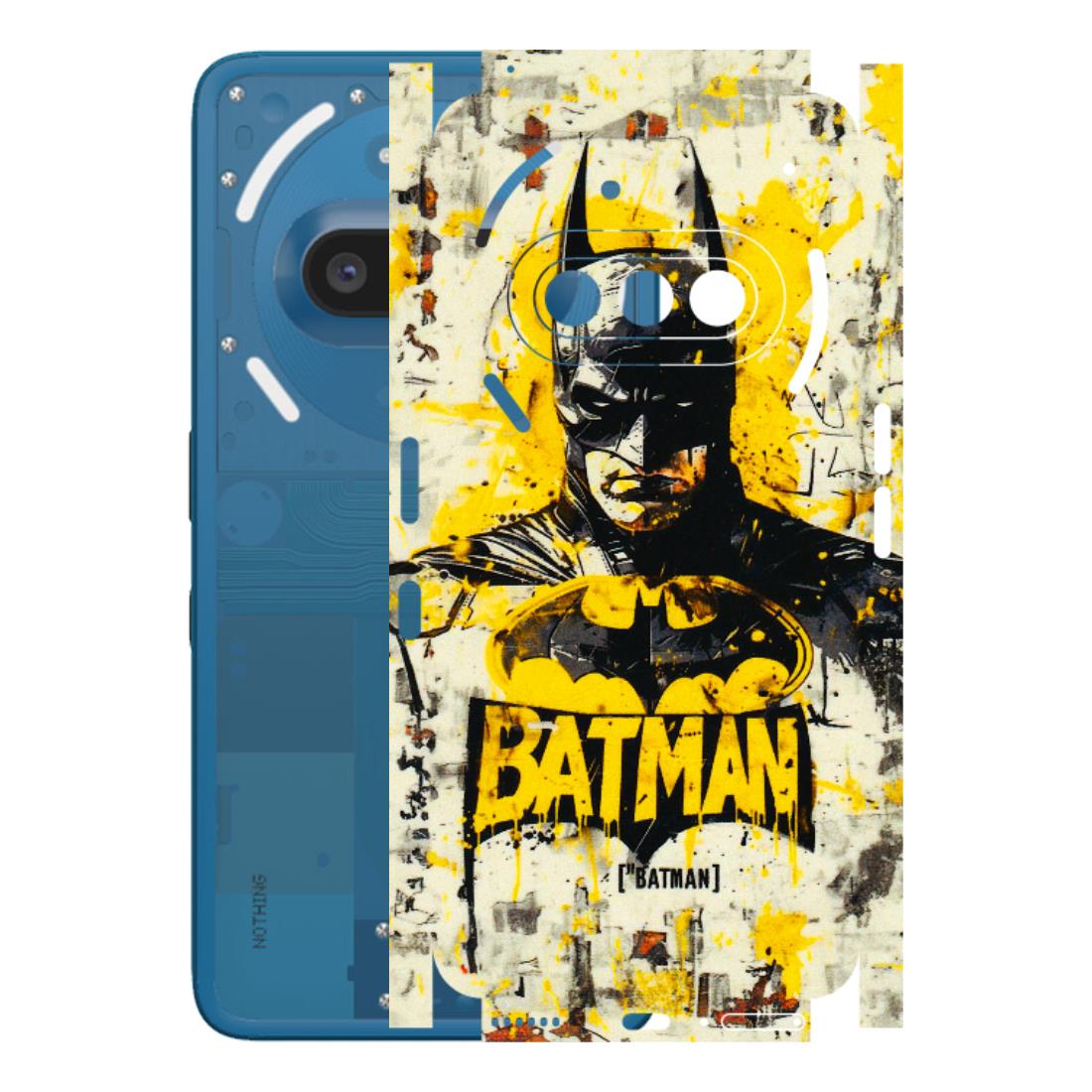 Nothing Phone Skins (All Models) - Batman Yellow BT - 3D Embossed Finish (L-304) Nothing Phone 3A
