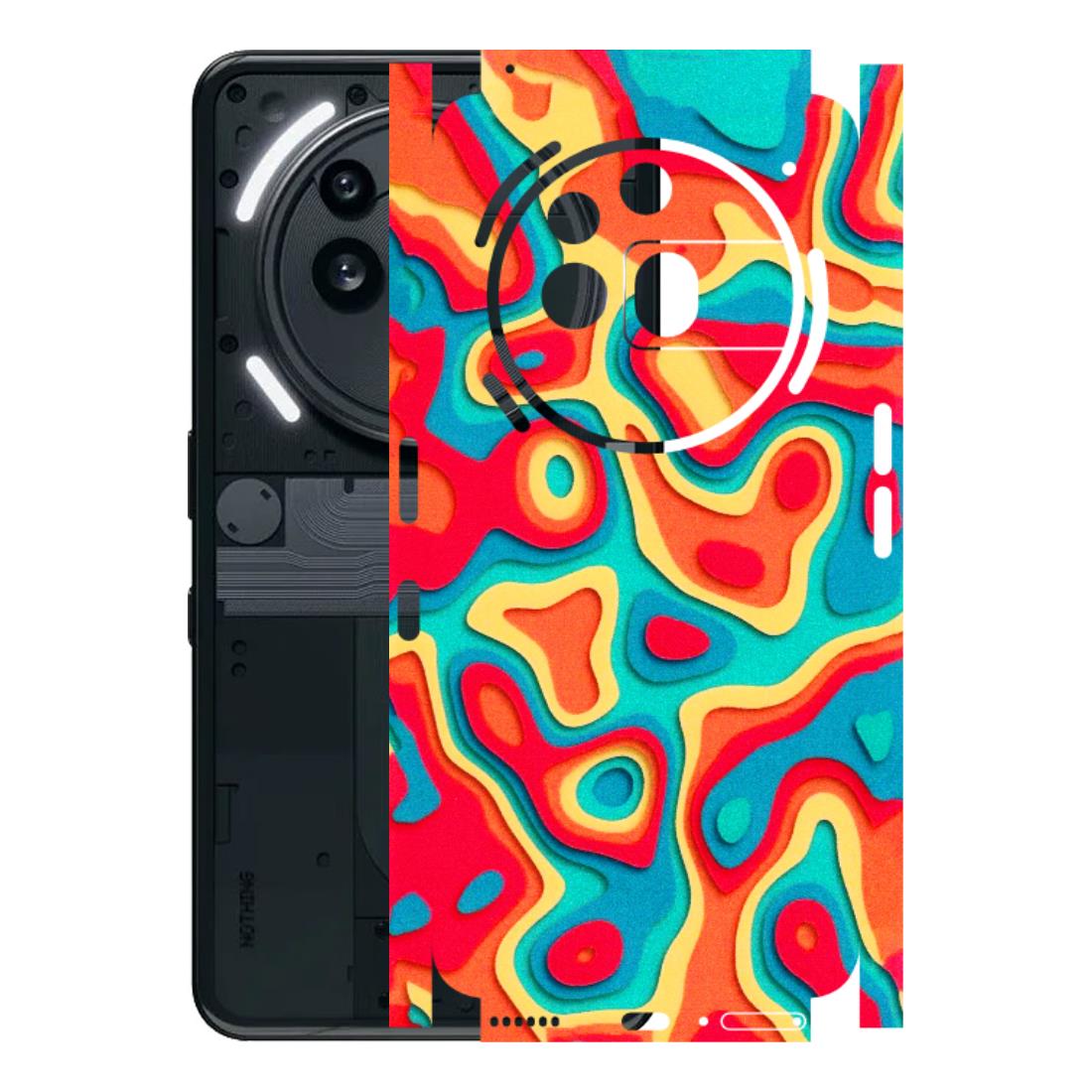 Nothing Phone Skins (All Models) - Abstract Swirl - 3D Embossed Finish (L-150) Nothing Phone 3A Pro