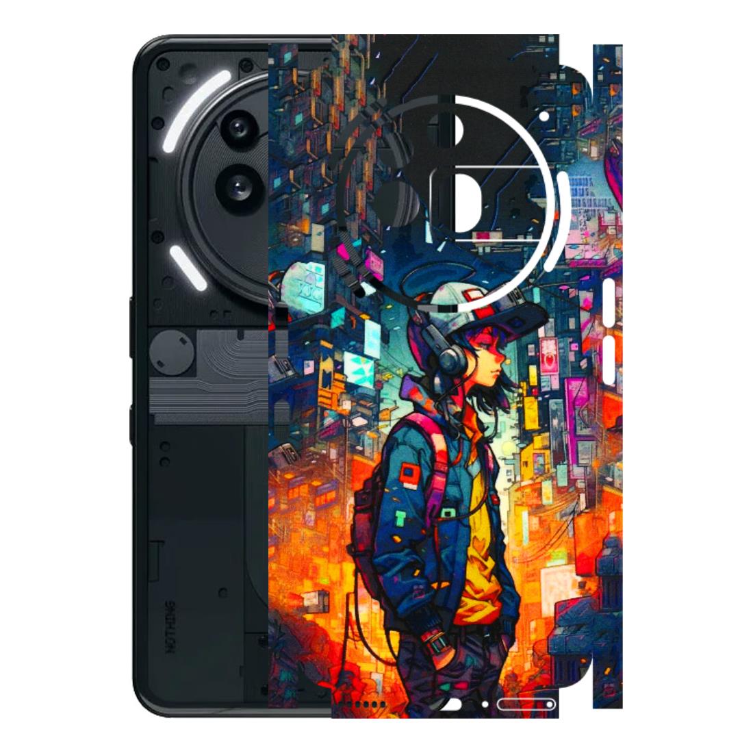 Nothing Phone Skins (All Models) - Street Anime Guy - 3D Embossed Finish (L-158) Nothing Phone 3A Pro