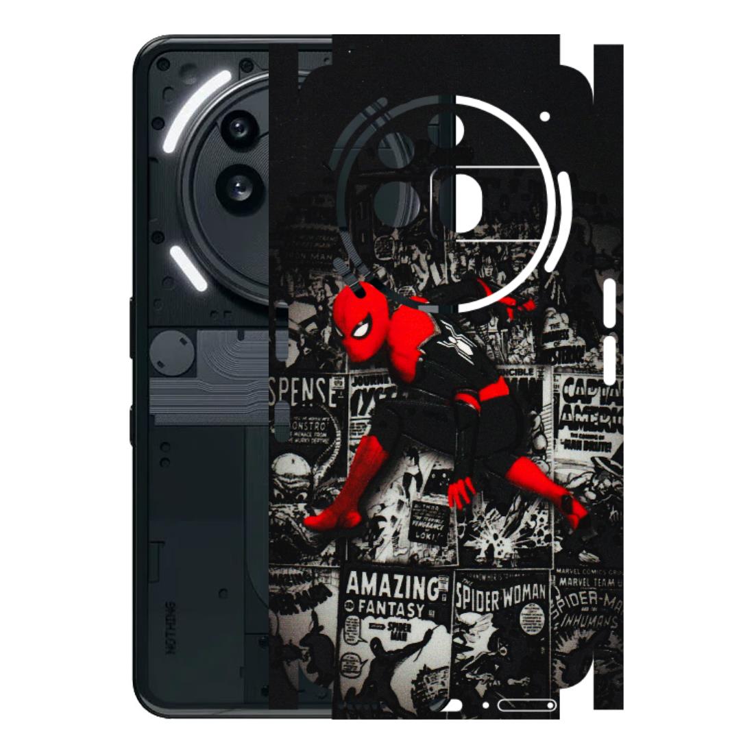 Nothing Phone Skins (All Models) - SpiderMan New - 3D Embossed Finish (L-162) Nothing Phone 3A Pro