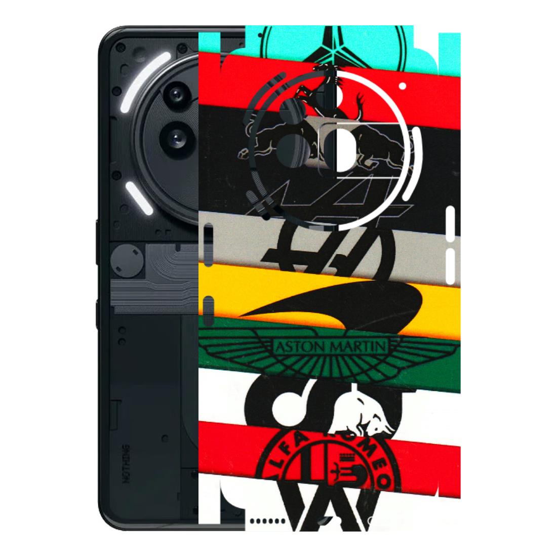 Nothing Phone Skins (All Models) - Multi Designer Brands 3D - 3D Embossed Finish (L-187) Nothing Phone 3A Pro