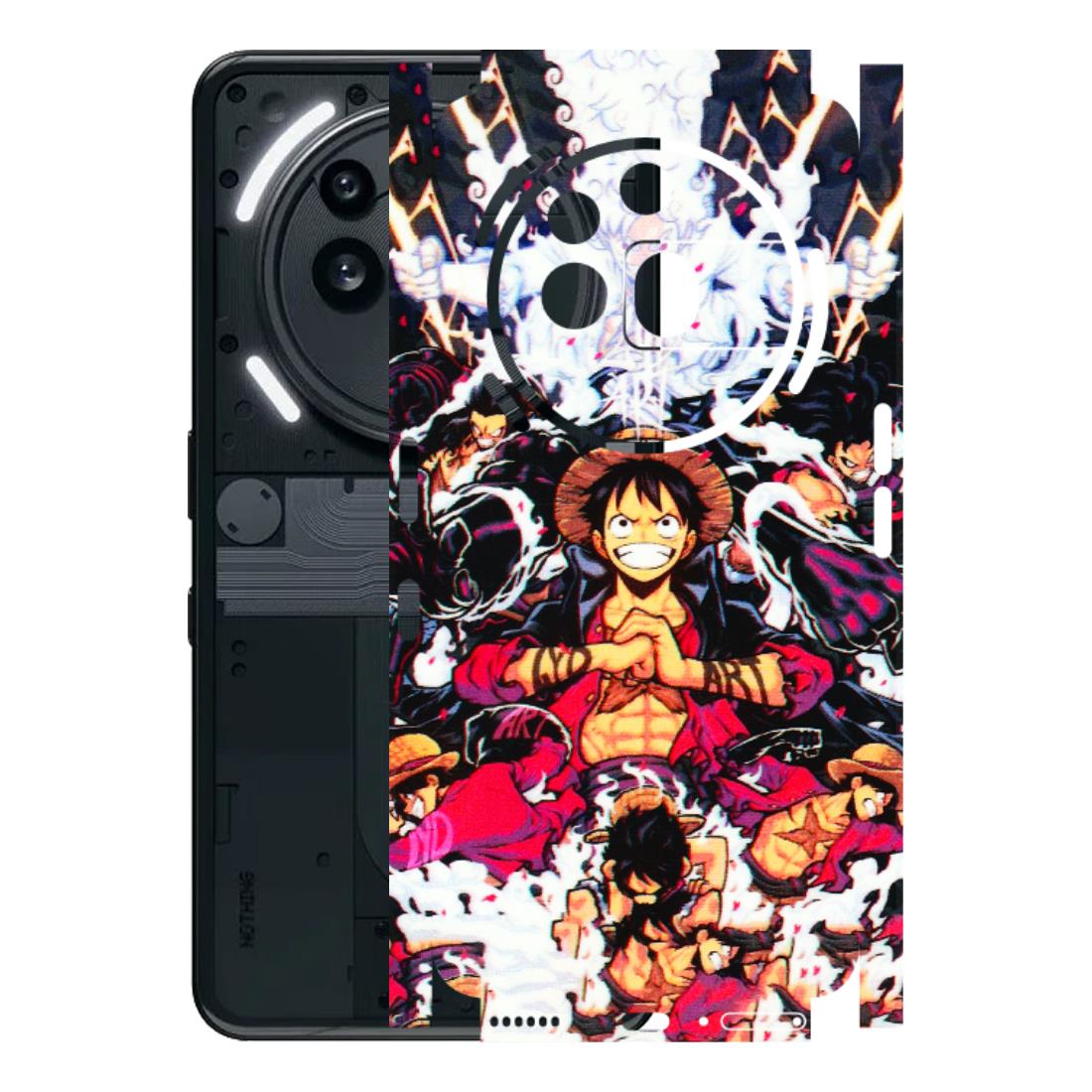 Nothing Phone Skins (All Models) - Luffy Anime Character - 3D Embossed Finish (L-203) Nothing Phone 3A Pro