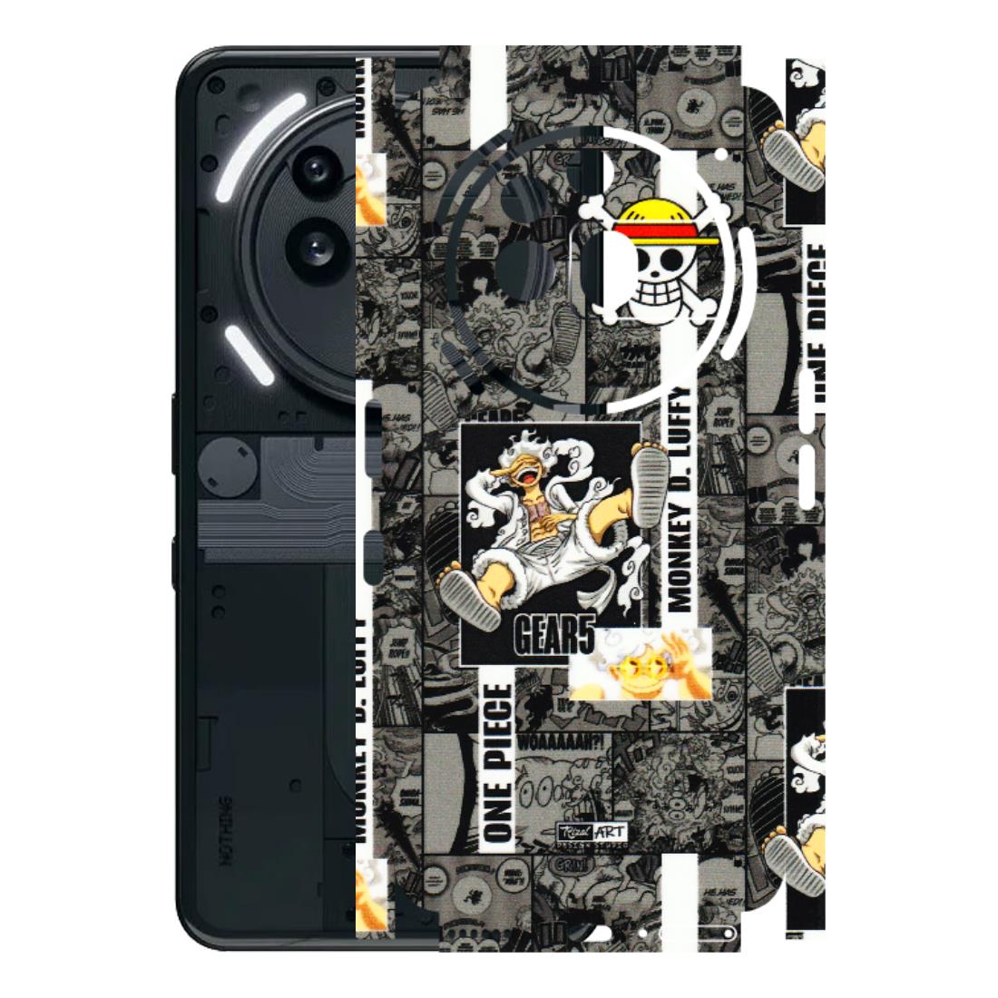 Nothing Phone Skins (All Models) - Cuffy Anime MonkeyCamic - 3D Embossed Finish (L-242) Nothing Phone 3A Pro