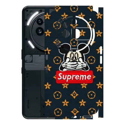 Nothing Phone Skins (All Models) - Mickey Supreme - Matte Finish (M-83) Nothing Phone 3A Pro