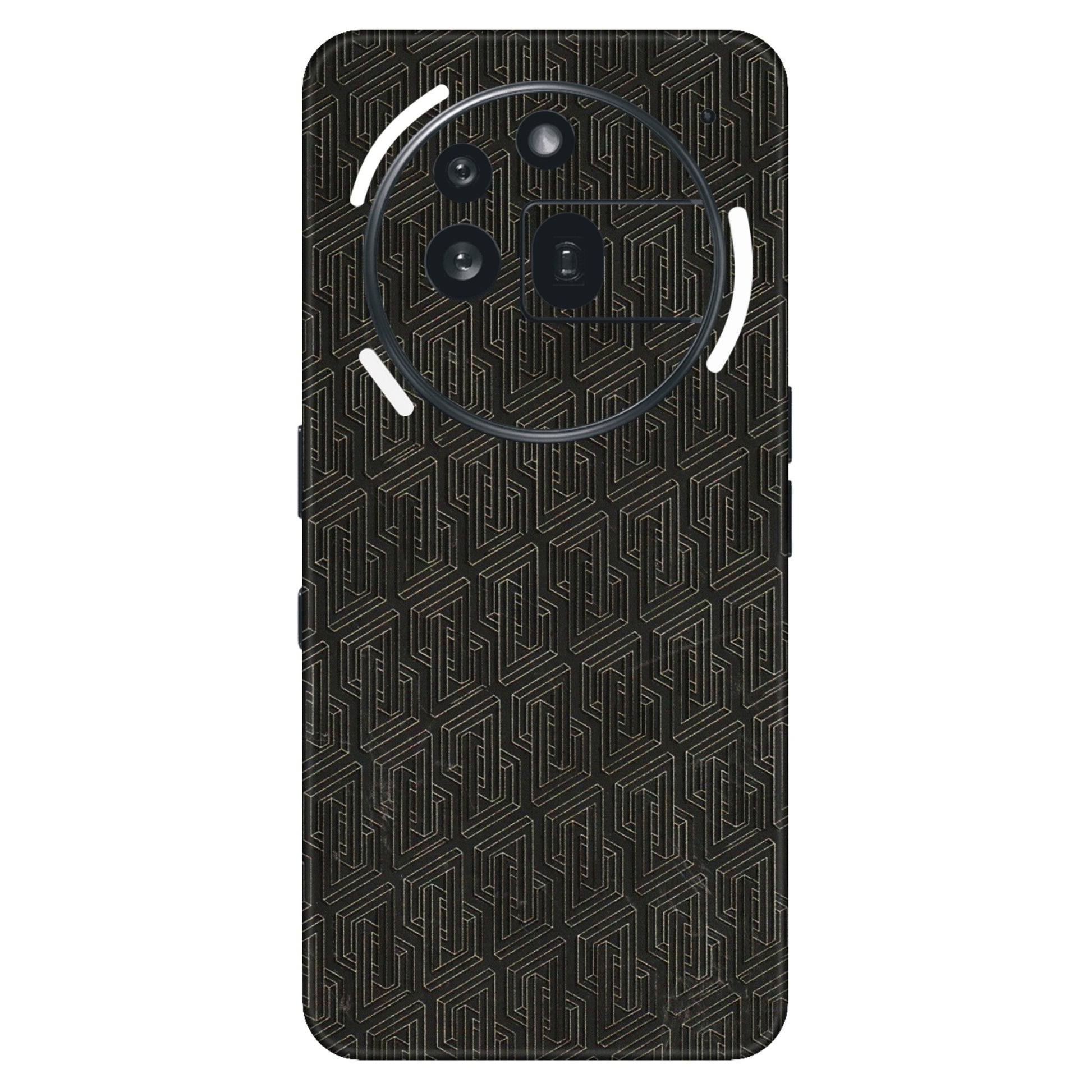 Nothing Phone Skins (All Models) - Black Abstract Pattern - 3D Embossed Finish (L-117) Nothing Phone 3A Pro