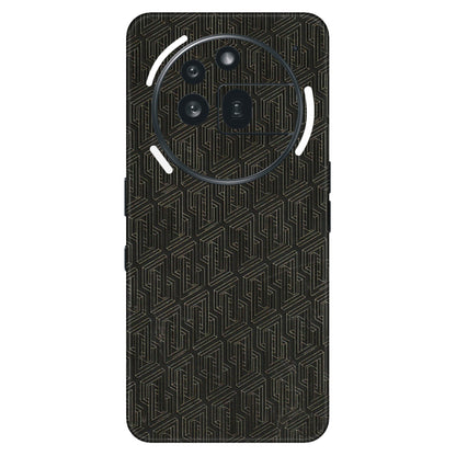 Nothing Phone Skins (All Models) - Black Abstract Pattern - 3D Embossed Finish (L-117) Nothing Phone 3A Pro