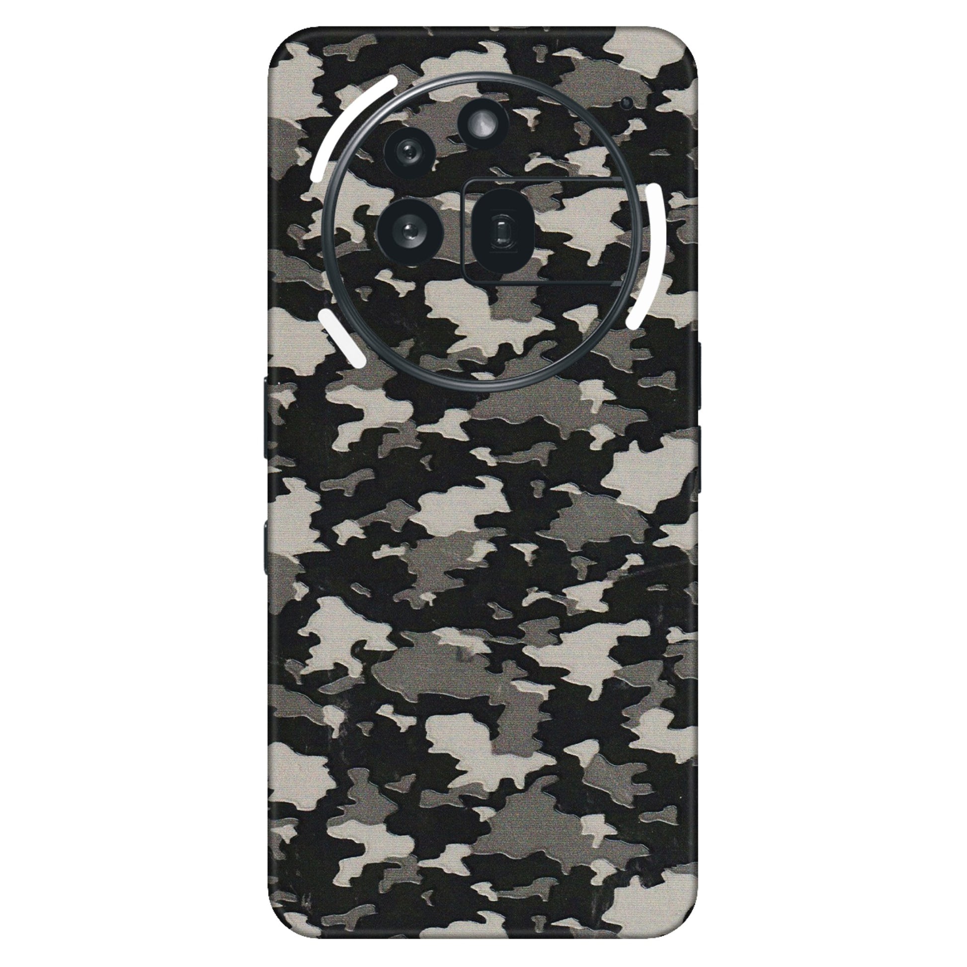 Nothing Phone Skins (All Models) - Black/Grey Camoflaunge - 3D Embossed Finish (L-142) Nothing Phone 3A Pro