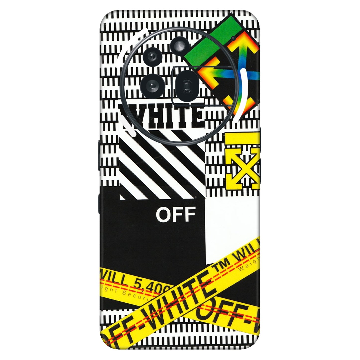 Nothing Phone Skins (All Models) - White Off Abstract - 3D Embossed Finish (L-172) Nothing Phone 3A Pro