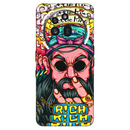 Nothing Phone Skins (All Models) - Battle King Dude Face - 3D Embossed Finish (L-178) Nothing Phone 3A Pro