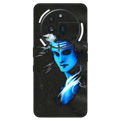 Nothing Phone Skins (All Models) - Har Har Mahadev Blue/Black - 3D Embossed Finish (L-185) Nothing Phone 3A Pro