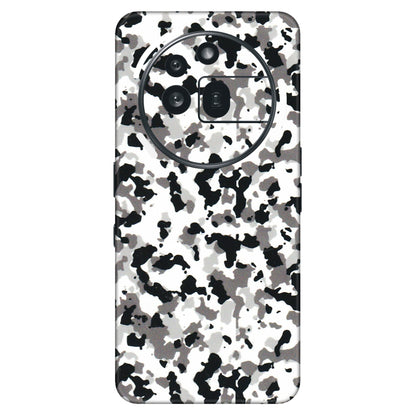 Nothing Phone Skins (All Models) - White Black Camouflage - 3D Embossed Finish (L-18) Nothing Phone 3A Pro