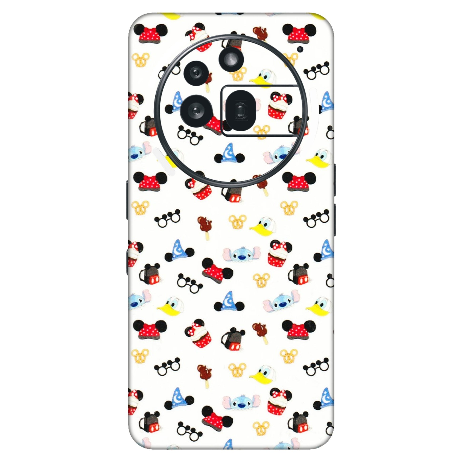 Nothing Phone Skins (All Models) - Minnie Mouse & Donald Doodles s - 3D Embossed Finish (L-194) Nothing Phone 3A Pro
