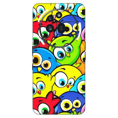 Nothing Phone Skins (All Models) - Cute Fluffy Birds - 3D Embossed Finish (L-213) Nothing Phone 3A Pro