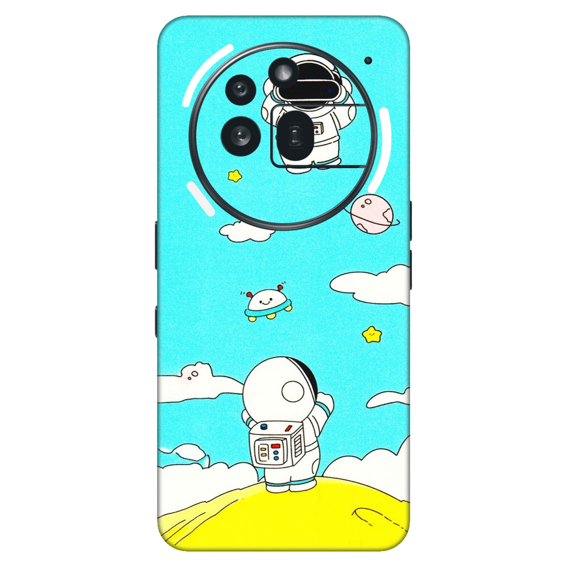 Nothing Phone Skins (All Models) - Blue Skies Astro Float - 3D Embossed Finish (L-230) Nothing Phone 3A Pro