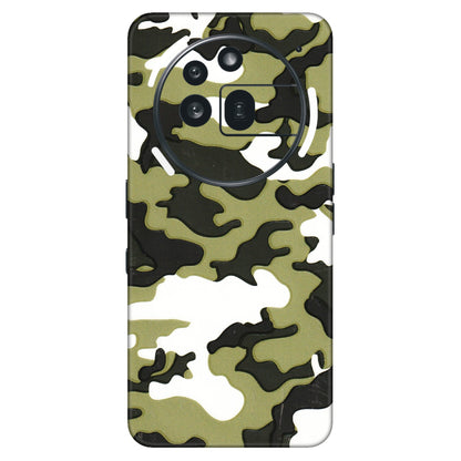 Nothing Phone Skins (All Models) - Camouflages White And Green - 3D Embossed Finish (L-243) Nothing Phone 3A Pro