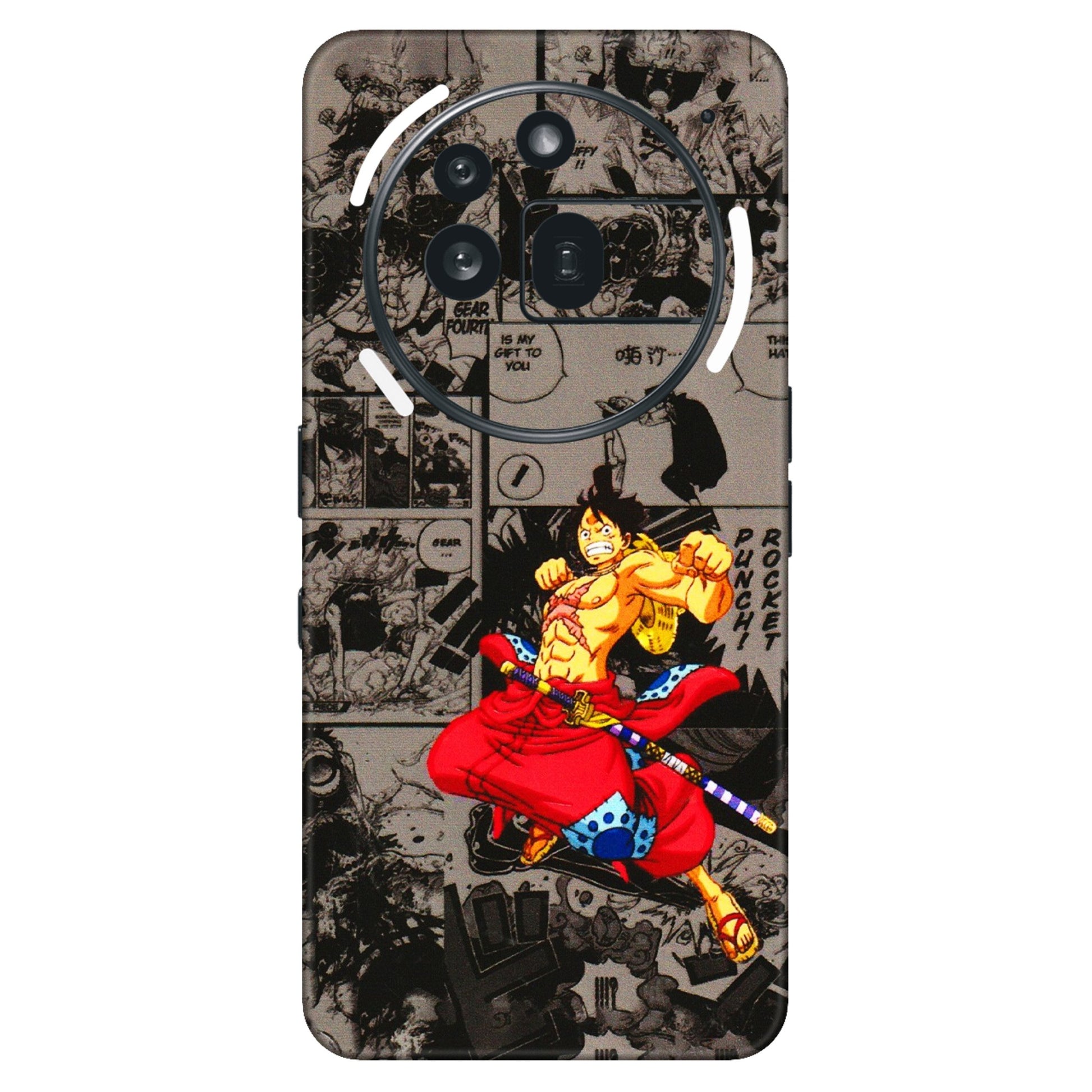 Nothing Phone Skins (All Models) - One Piece Rocket Punch Manga - 3D Embossed Finish (L-25) Nothing Phone 3A Pro