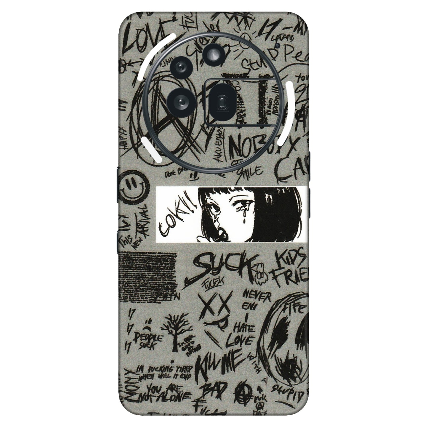 Nothing Phone Skins (All Models) - Never Have Love Anime - 3D Embossed Finish (L-260) Nothing Phone 3A Pro