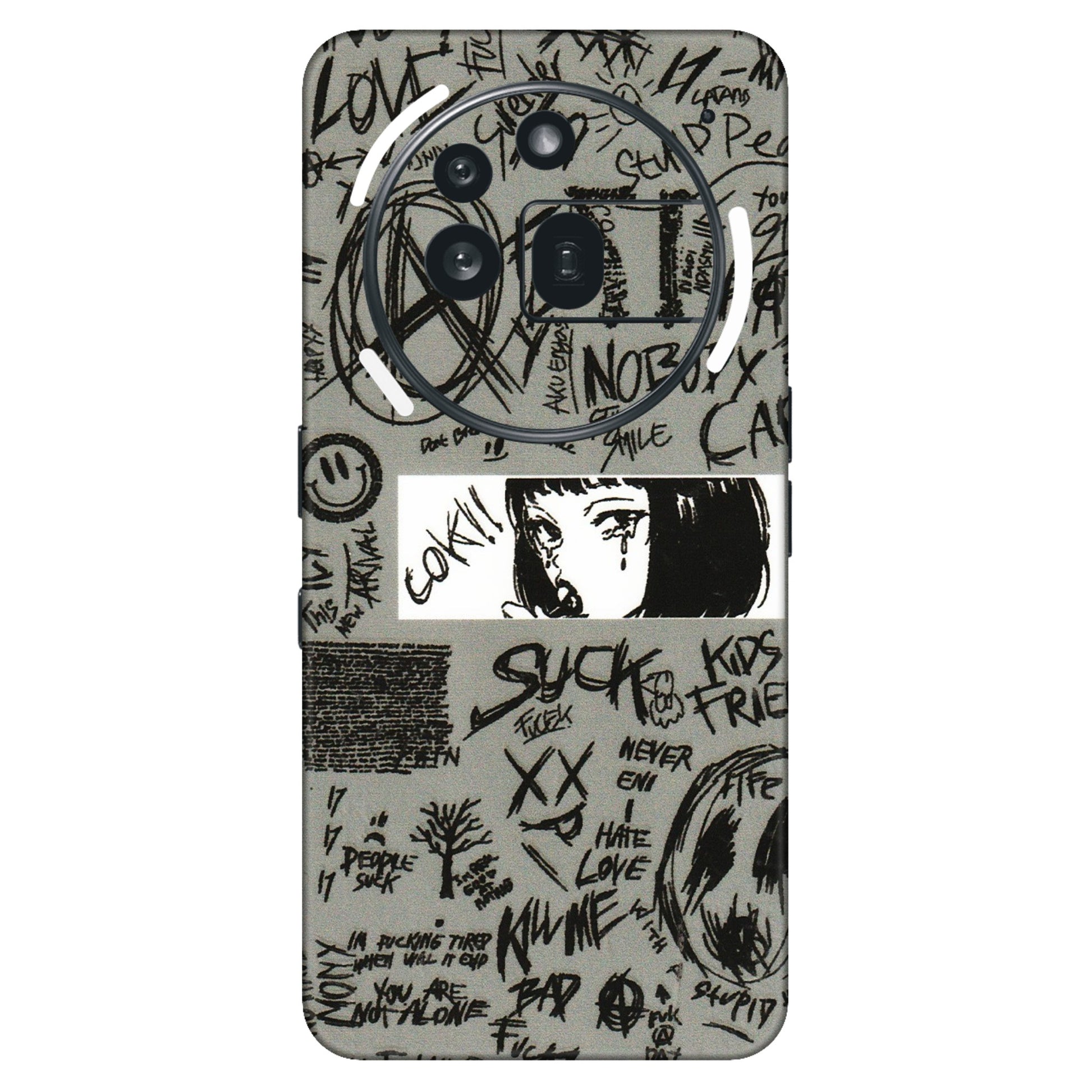 Nothing Phone Skins (All Models) - Never Have Love Anime - 3D Embossed Finish (L-260) Nothing Phone 3A Pro