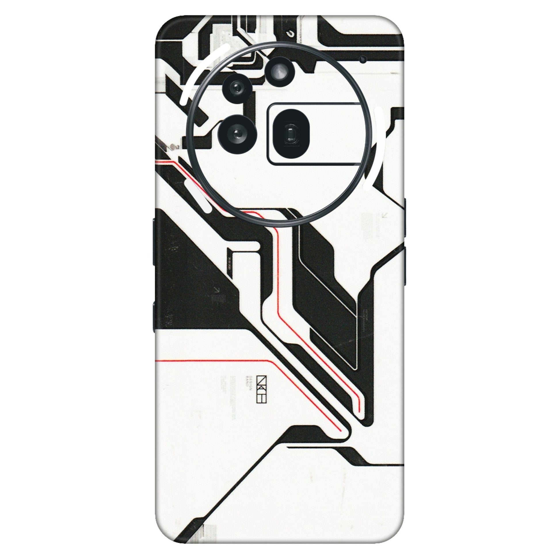 Nothing Phone Skins (All Models) - White Techy Logo - 3D Embossed Finish (L-312) Nothing Phone 3A Pro