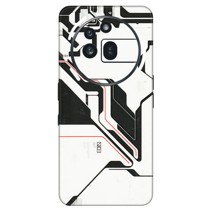 Nothing Phone Skins (All Models) - White Techy Logo - 3D Embossed Finish (L-312) Nothing Phone 3A Pro