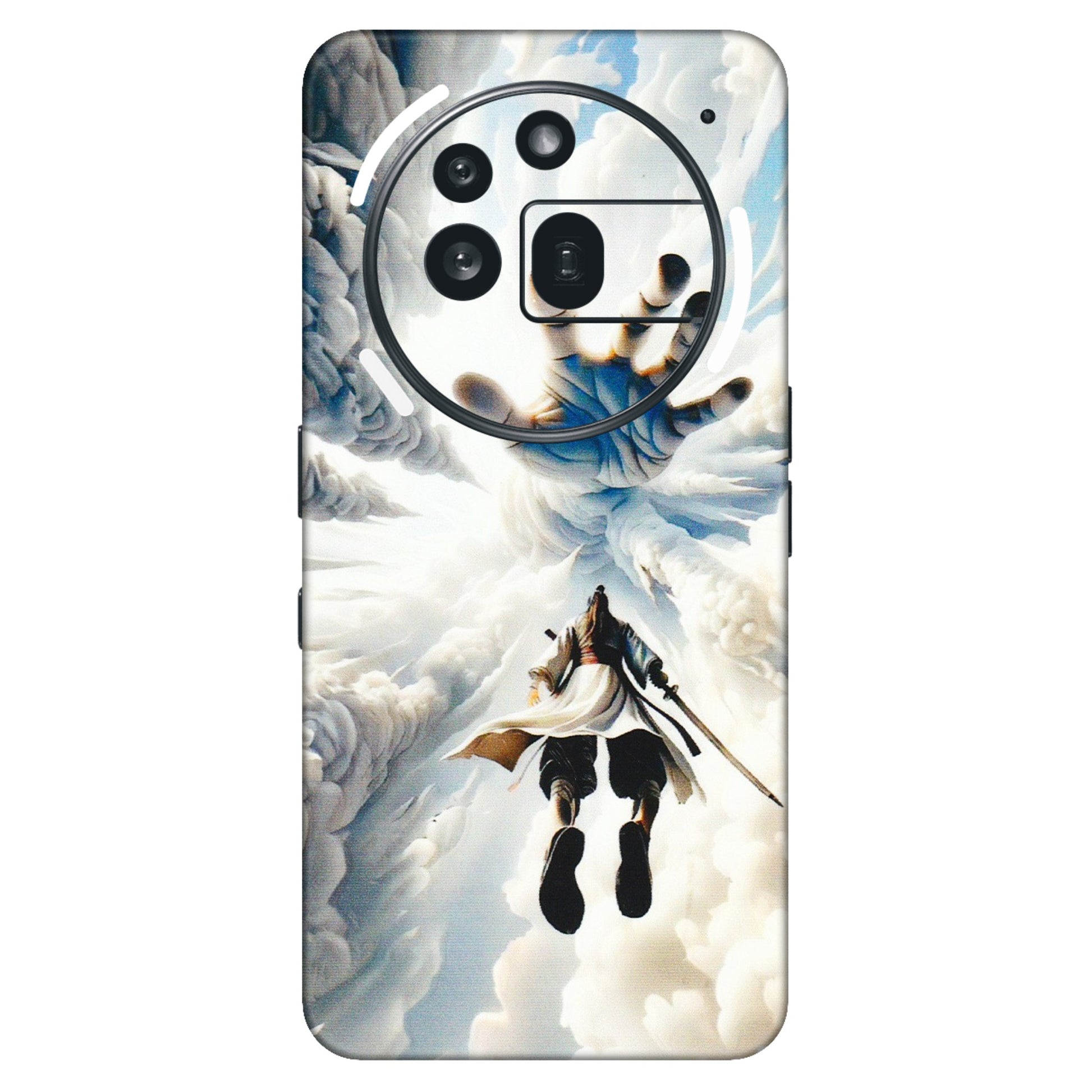 Nothing Phone Skins (All Models) - Big Hand With Monkey King - 3D Embossed Finish (L-323) Nothing Phone 3A Pro