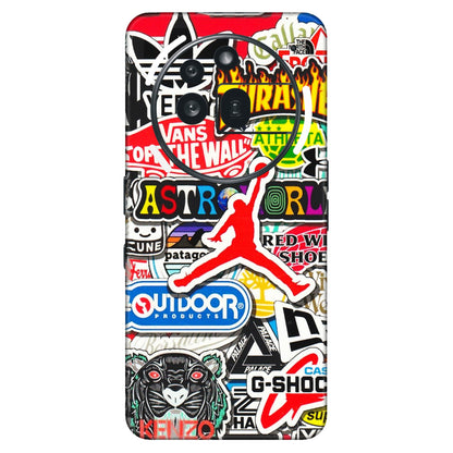 Nothing Phone Skins (All Models) - Multi Brands Sticker Graffiti - 3D Embossed Finish (L-37) Nothing Phone 3A Pro
