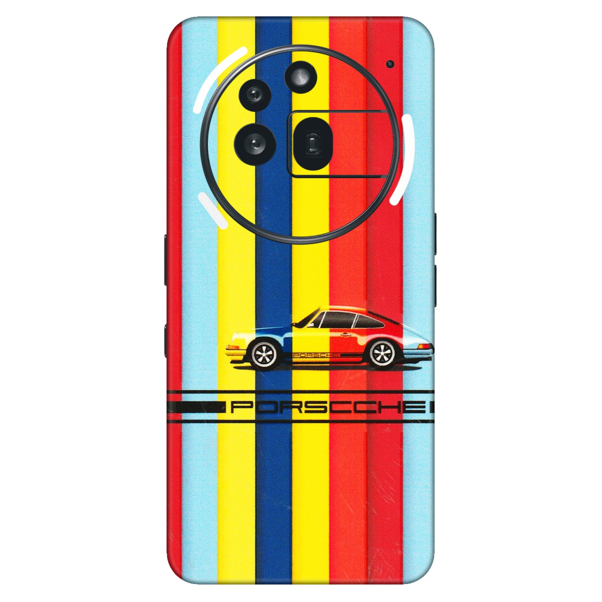Nothing Phone Skins (All Models) - Multicolour Porche - 3D Embossed Finish (L-39) Nothing Phone 3A Pro