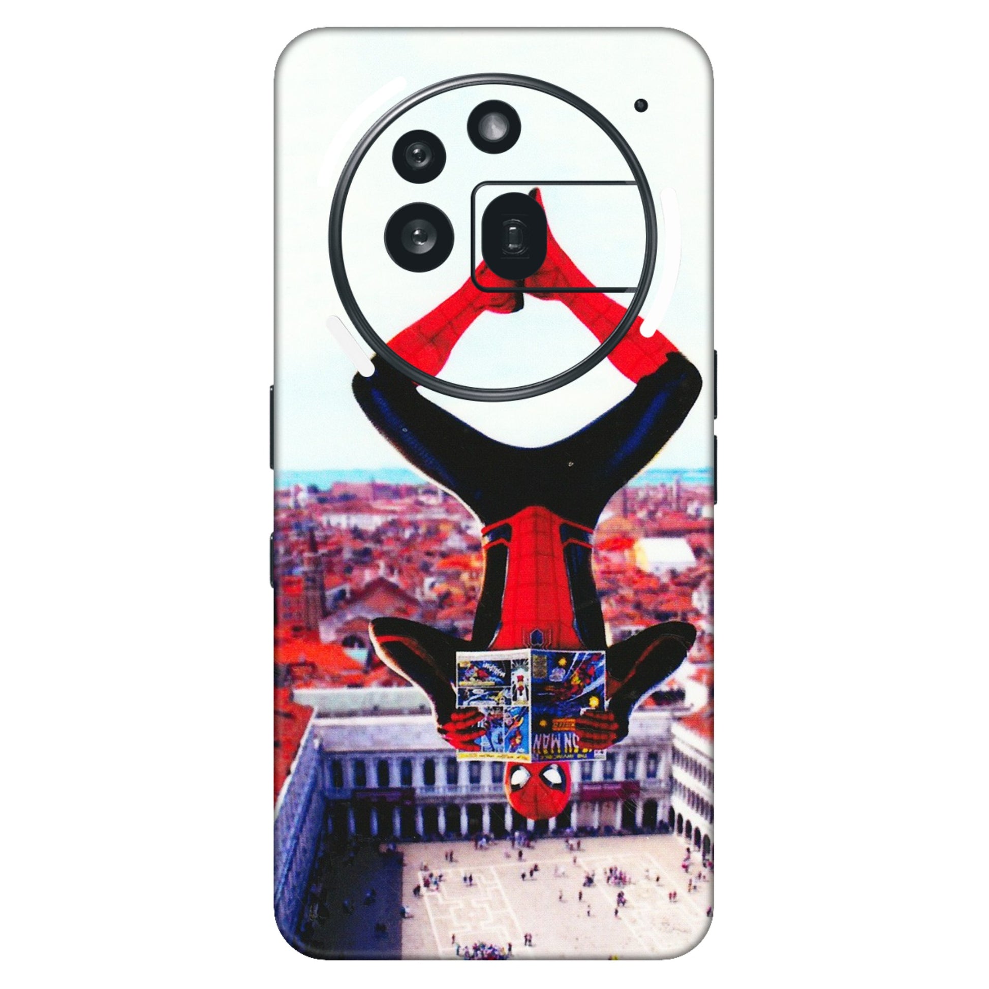 Nothing Phone Skins (All Models) - Spiderman Hanging - 3D Embossed Finish (L-53) Nothing Phone 3A Pro