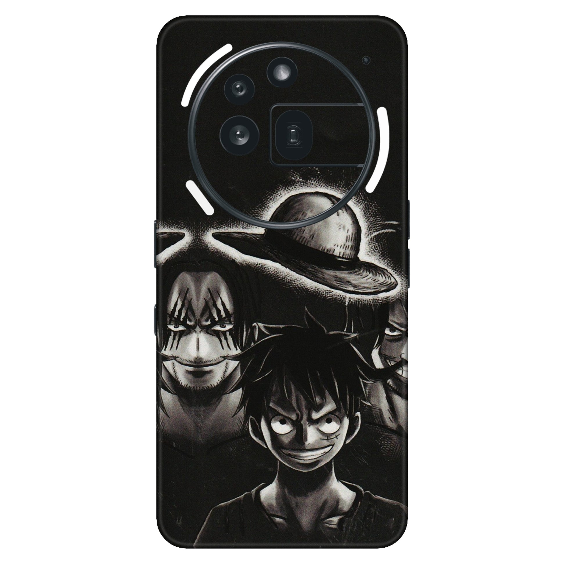Nothing Phone Skins (All Models) - Black Luffy Hat - 3D Embossed Finish (L-57) Nothing Phone 3A Pro