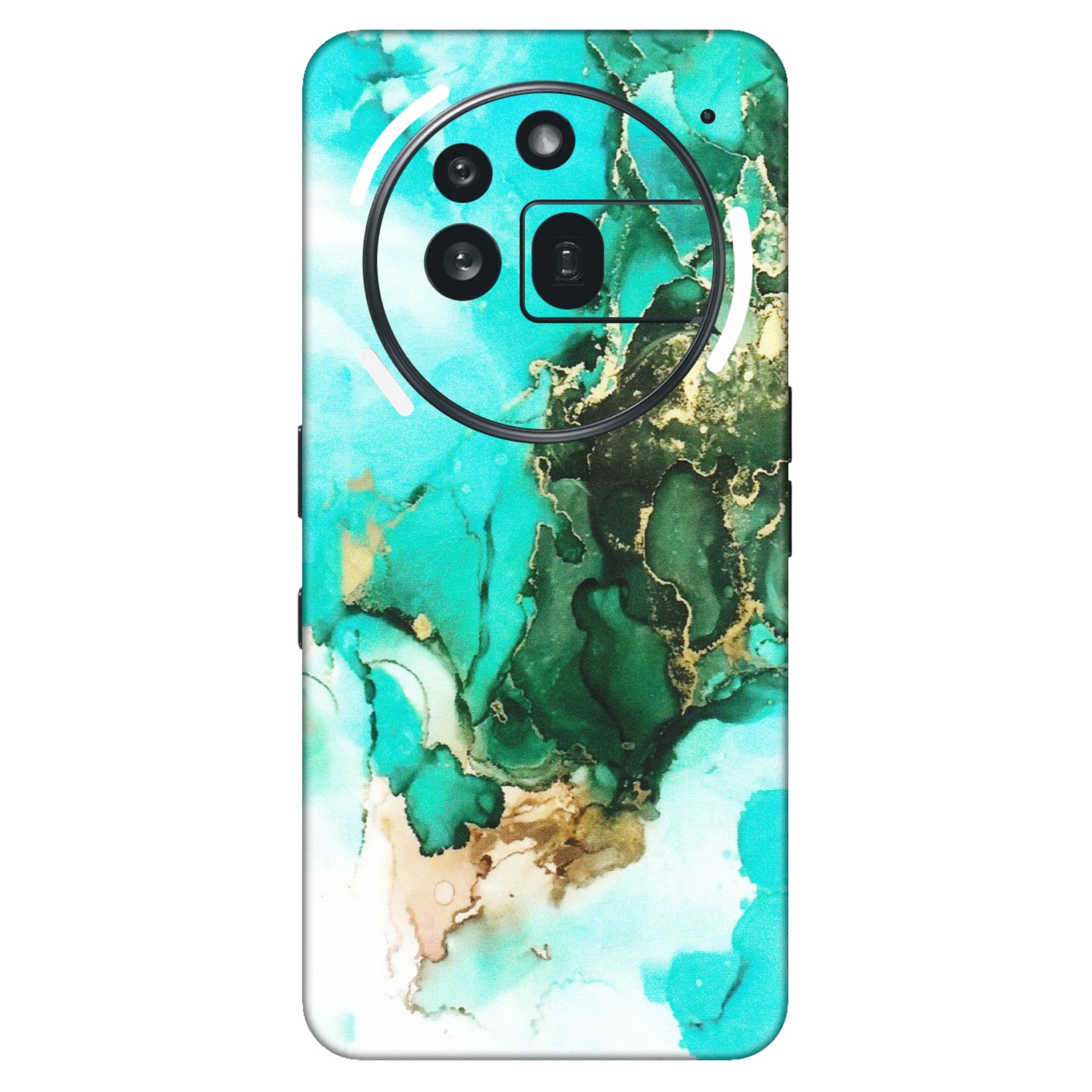 Nothing Phone Skins (All Models) - The Blue Gold Marble - Matte Finish (M-124) Nothing Phone 3A Pro