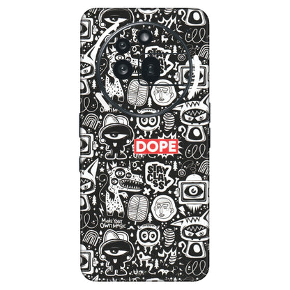 Nothing Phone Skins (All Models) - Dope Stay Classy Black Doodles - Matte Finish (M-126) Nothing Phone 3A Pro