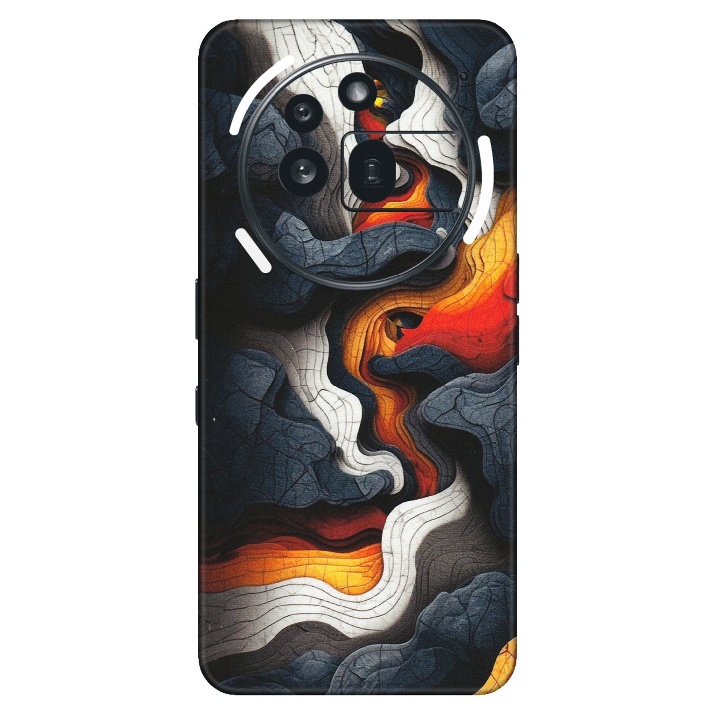 Nothing Phone Skins (All Models) - Abstract Volcanic Layers - Matte Finish (M-52) Nothing Phone 3A Pro