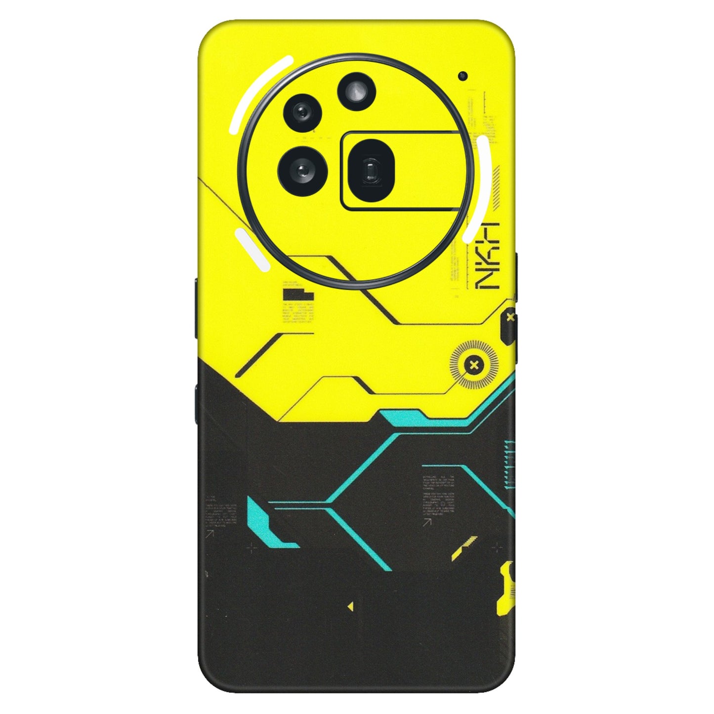Nothing Phone Skins (All Models) - Black Yellow Technica - Matte Finish (M-53) Nothing Phone 3A Pro