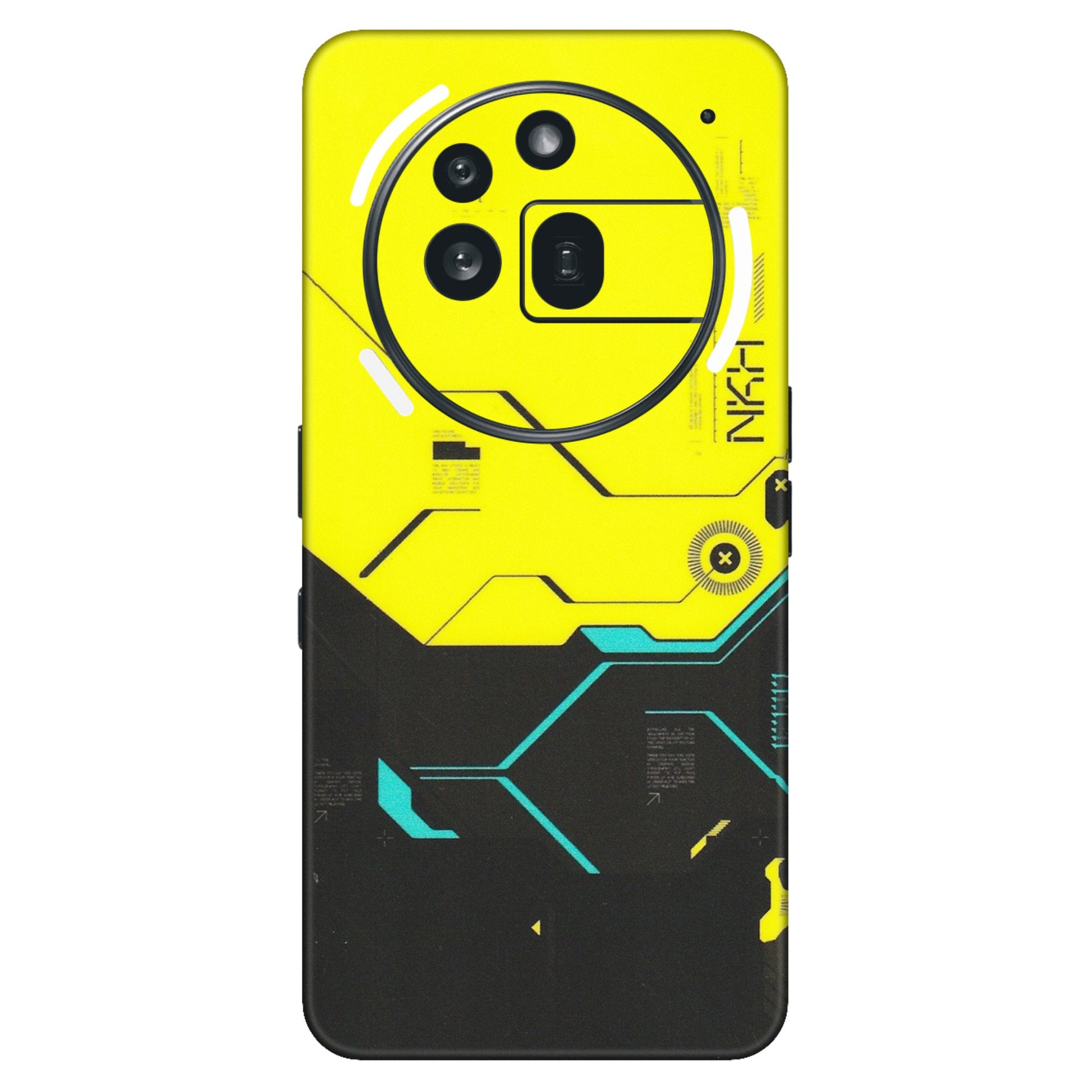 Nothing Phone Skins (All Models) - Black Yellow Technica - Matte Finish (M-53) Nothing Phone 3A Pro