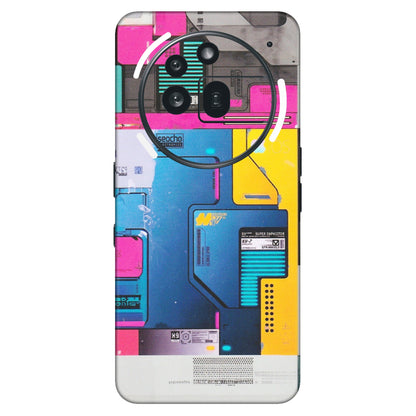 Nothing Phone Skins (All Models) - Colourfull Motherboard Internals - Matte Finish (M-55) Nothing Phone 3A Pro