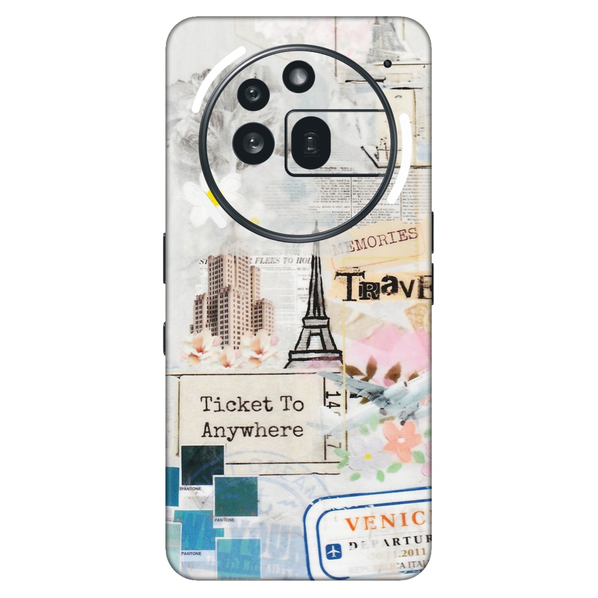 Nothing Phone Skins (All Models) - Tranzy Series Travel Memories - Transparent Finish (T-9) Nothing Phone 3A Pro