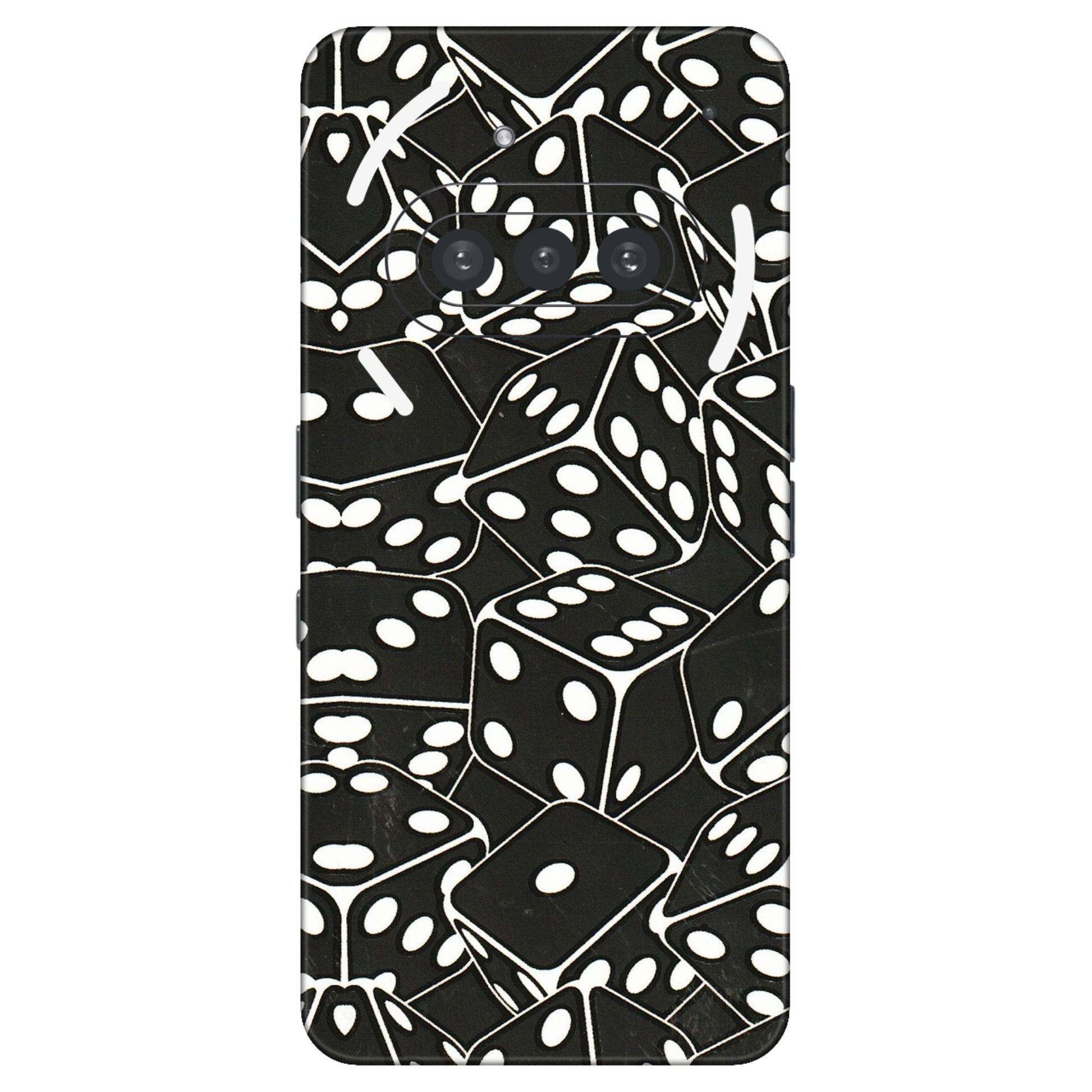 Nothing Phone Skins (All Models) - Big Black Dices - 3D Embossed Finish (L-106) Nothing Phone 3A