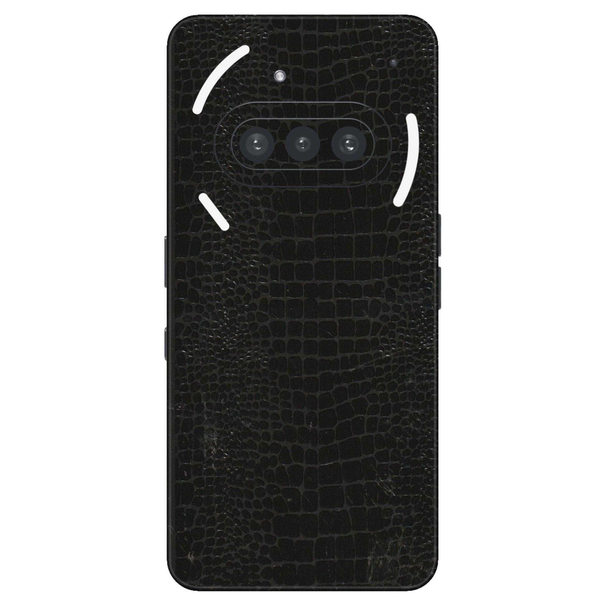 Nothing Phone Skins (All Models) - Snake Leather Black - 3D Embossed Finish (L-107) Nothing Phone 3A