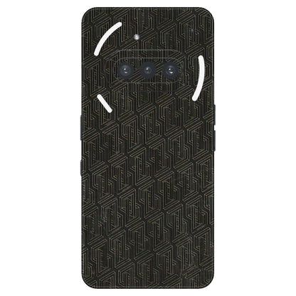 Nothing Phone Skins (All Models) - Black Abstract Pattern - 3D Embossed Finish (L-117) Nothing Phone 3A