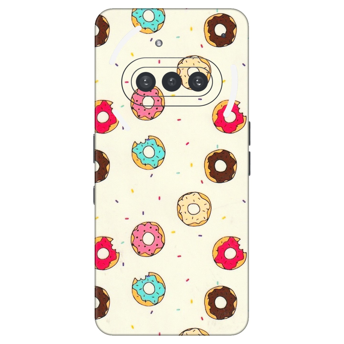 Nothing Phone Skins (All Models) - Mini Donuts Doodle Art - 3D Embossed Finish (L-122) Nothing Phone 3A