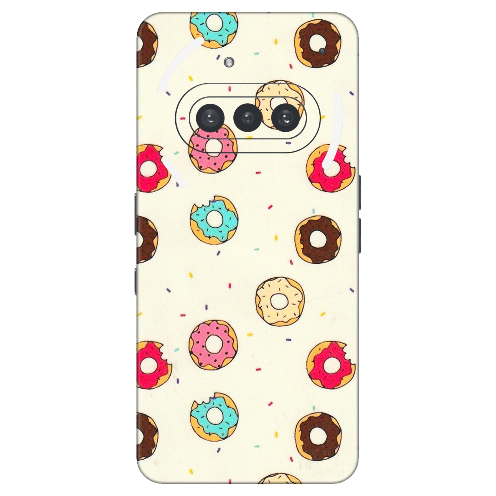 Nothing Phone Skins (All Models) - Mini Donuts Doodle Art - 3D Embossed Finish (L-122) Nothing Phone 3A