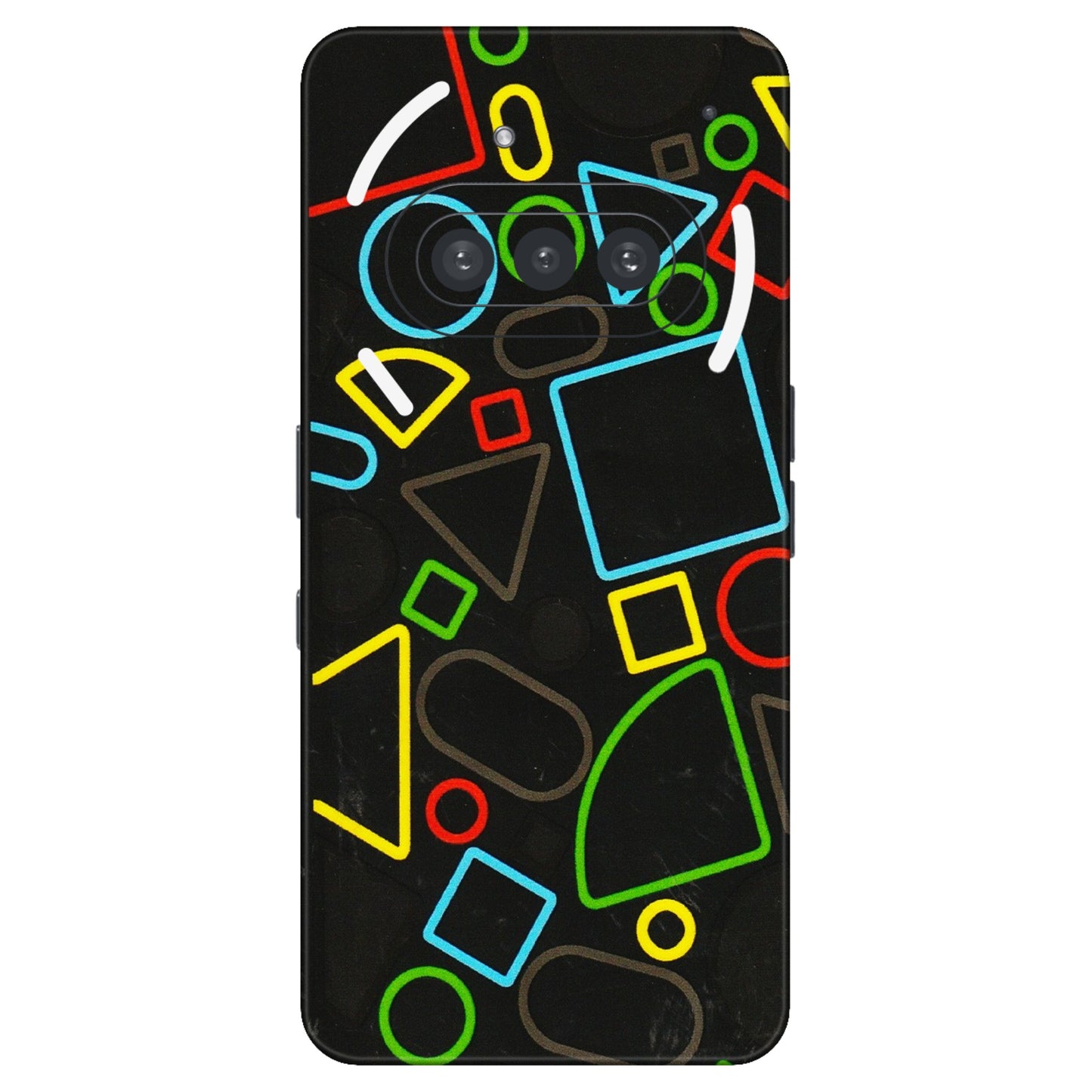 Nothing Phone Skins (All Models) - Black Shapes - 3D Embossed Finish (L-131) Nothing Phone 3A