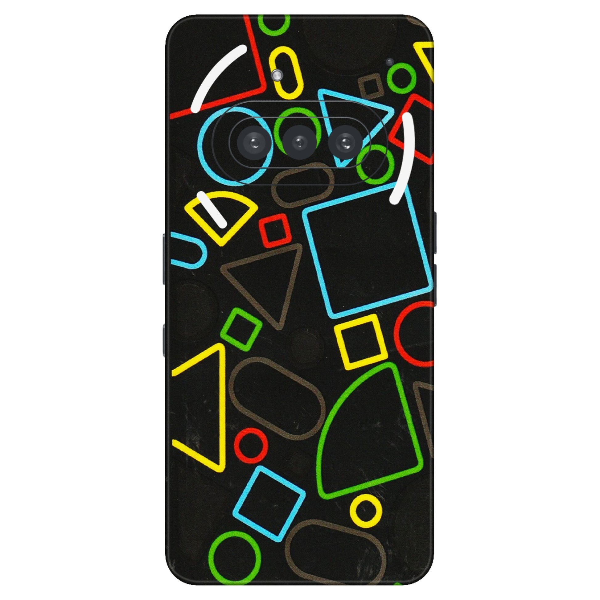 Nothing Phone Skins (All Models) - Black Shapes - 3D Embossed Finish (L-131) Nothing Phone 3A