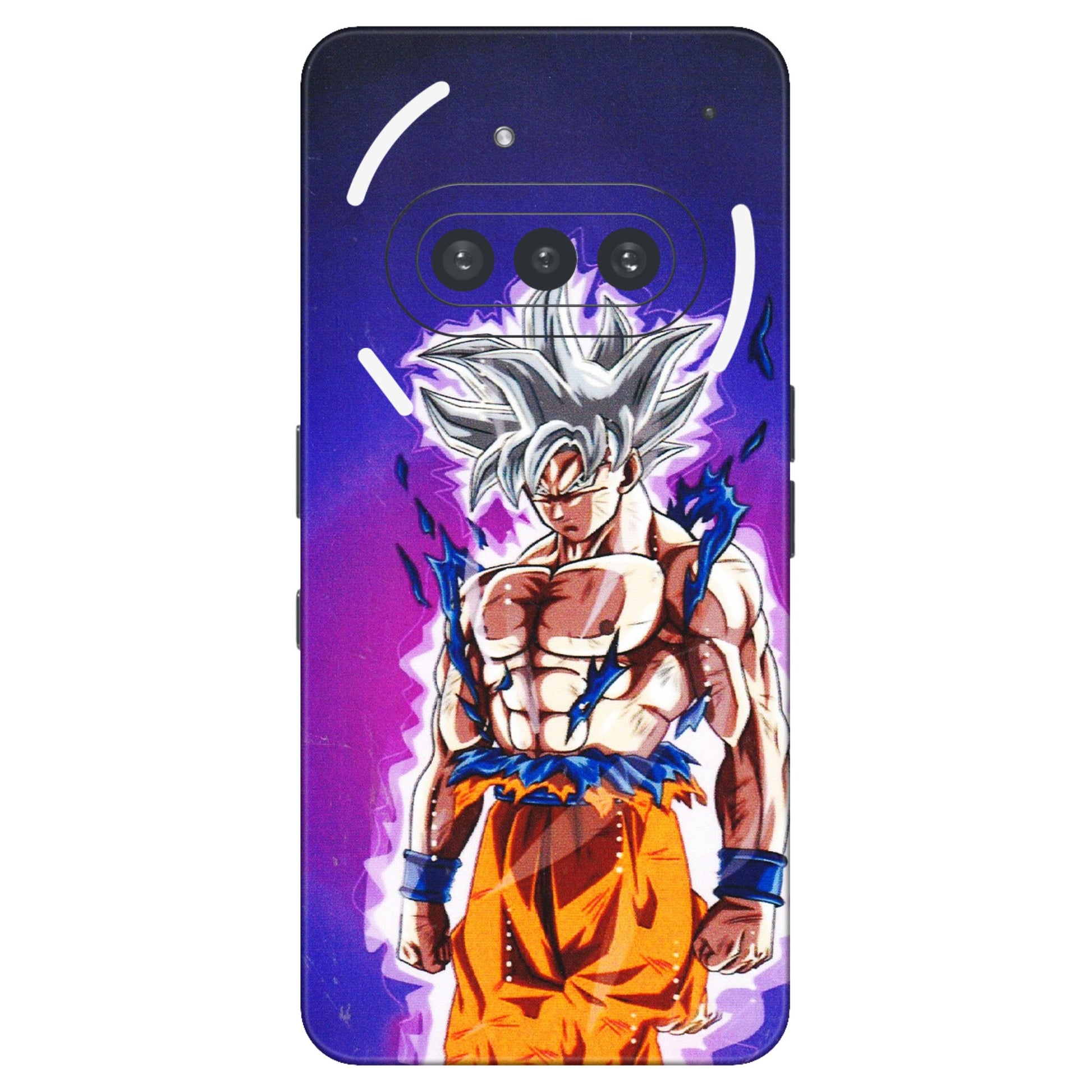 Nothing Phone Skins (All Models) - Goku Purple Anime - 3D Embossed Finish (L-147) Nothing Phone 3A